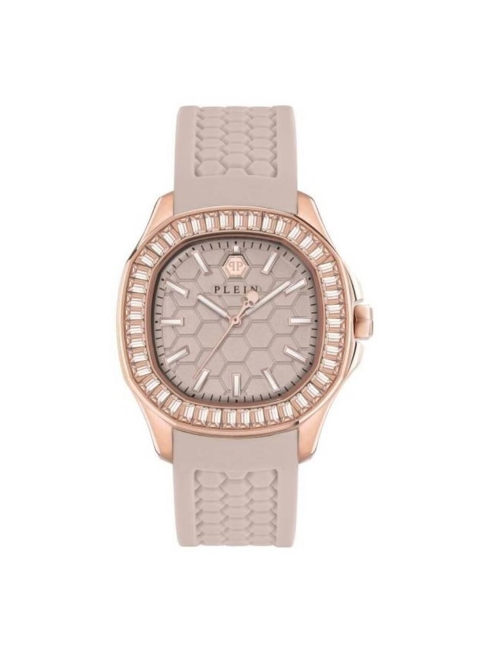 NWT Philipp Plein Spectre Lady Quartz Crystal Beige Dial Ladies Watch